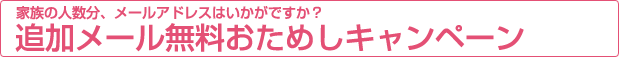 追加メール無料おためしキャンペーン