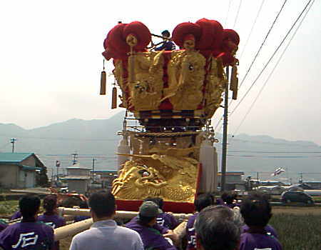 太鼓台 石砂太鼓台新調御披露目