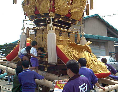 石砂太鼓台新調御披露目
