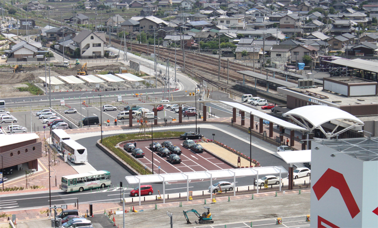 新居浜駅方面